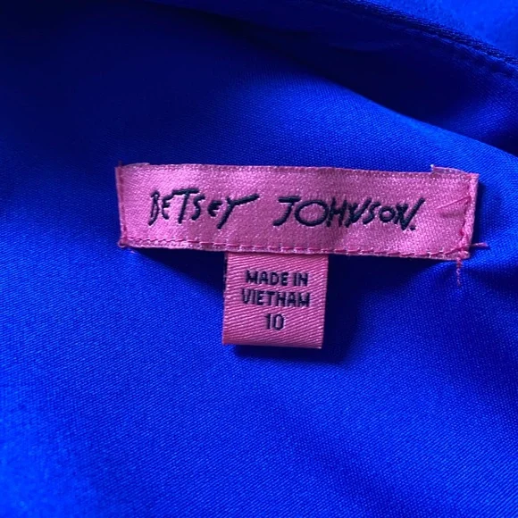 Women’s Size 10 Betsy Johnson Royal Blue Cut Out Sleeveless Dress - Picture 9 of 10